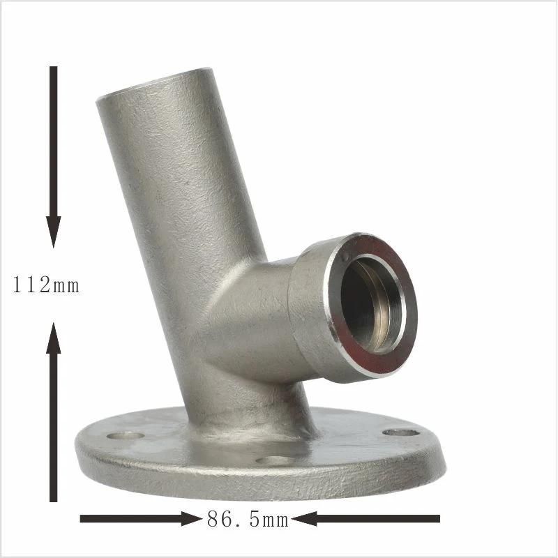 OEM Alloy Steel Carbon Steel Parts Presion Forging/Manufacturer Stainless Steel Handrail Fittings 30 Degree Round Flange Base