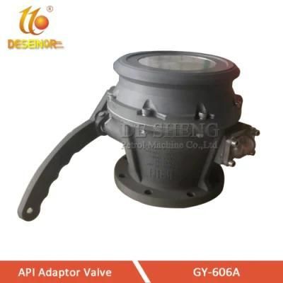 Fuel Tanker Spare Parts API Adaptor Valve with Sight Glass for Road Liquid Tanker