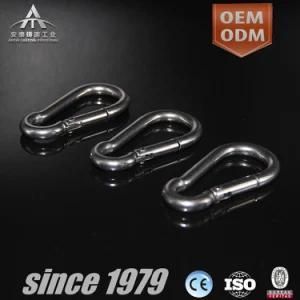 High Quality OEM Stainless Steel Casting Spring Snap Hook with CNC Machining