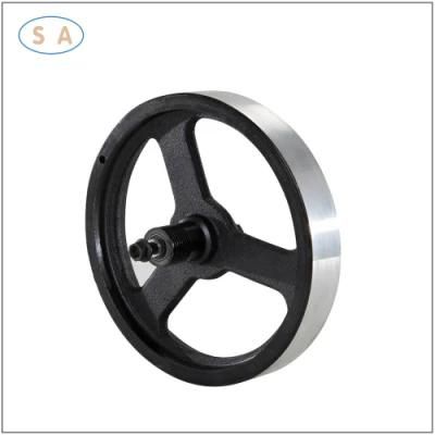 Custom/OEM Drawing Sand Casting Cast Iron Flywheel for Spinning Bike