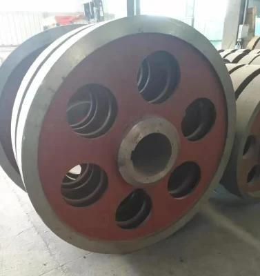 OEM Sand Casting Customized Cast Iron Flywheel for Mining Equipment