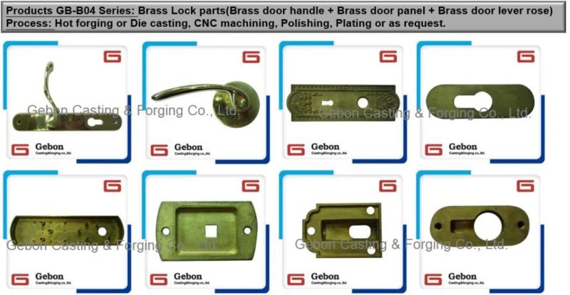 OEM High Quality Solid Brass Forging with CNC Machined for Brass Door Lock Handle Lock Panel Door OEM Hardware Furniture Hardware