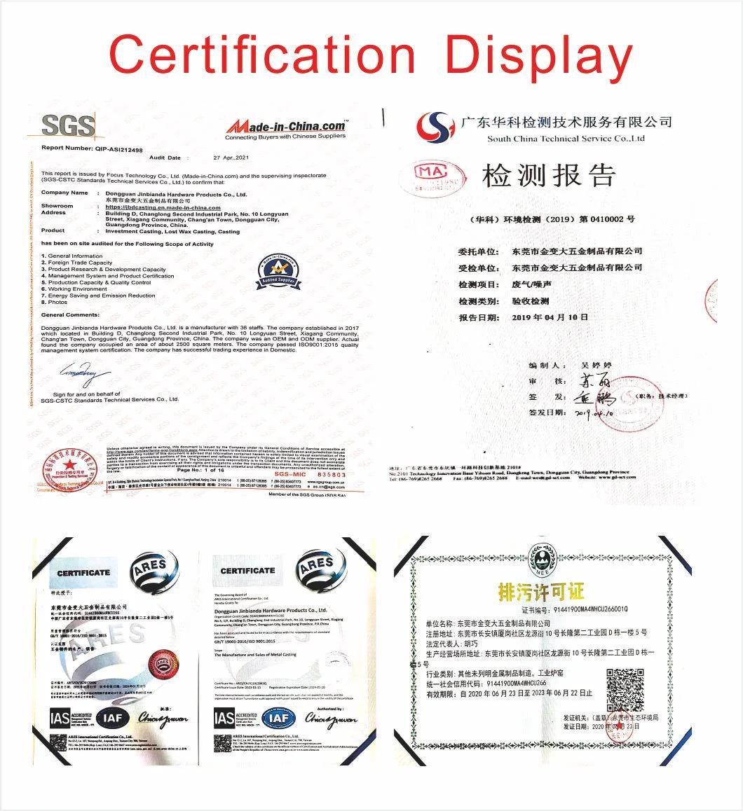 Customizing Service 304 45# 316 Stainless Steel Precision Casting