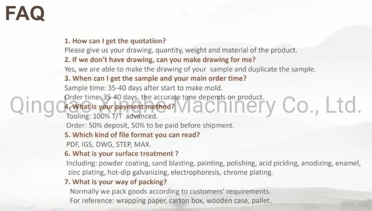 OEM Alloy Die Casting Process for Machinery Accessories with Zinc Plating
