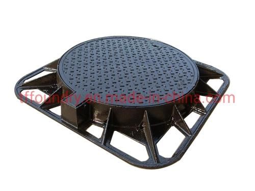 Manufacture BS En124 Standard Antitheft Ductile Iron Manhole Cover (850mm)