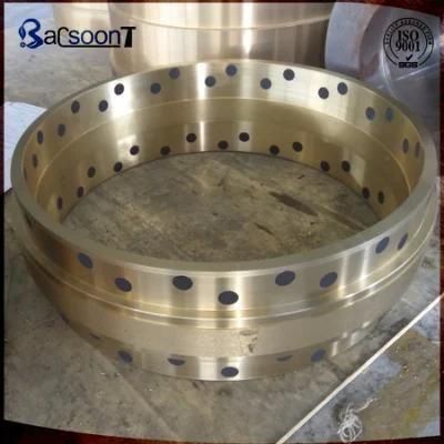 Customized Centrifugal Casting Brass/Bronze/Copper Bushing with Graphite in China