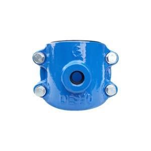 OEM Casting Iron DN50-DN300 Clamp Saddle for PE-PVC Pipe