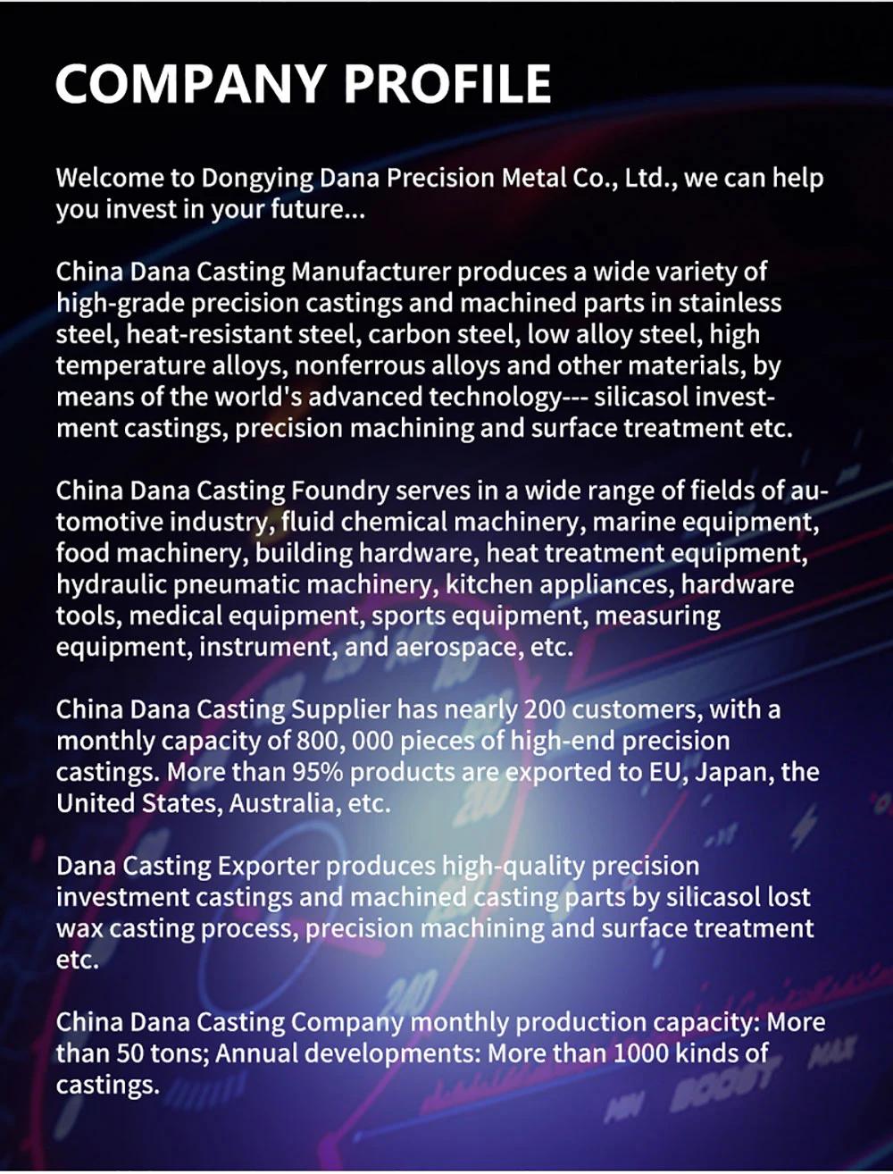 Professional Lost Wax Metal Steel Casting Foundry