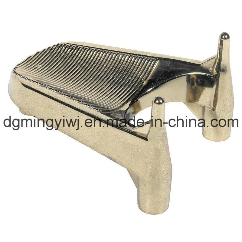 High Precision Silver Surface Zinc Alloy Die Casting   Pedestal