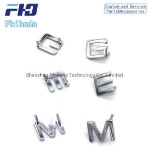 Custom Zinc Alloy Die Casting Luggage Accessories Metal Letters