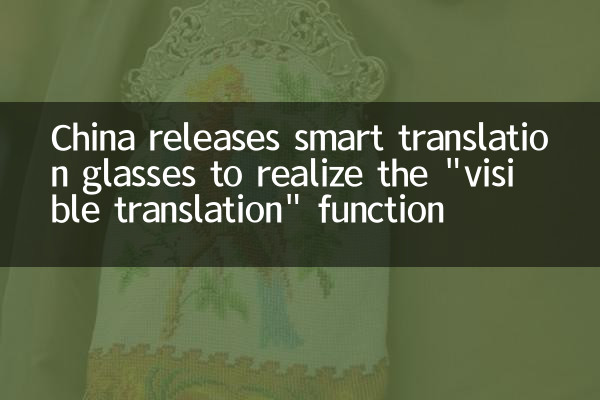 China releases smart translation glasses to realize the 