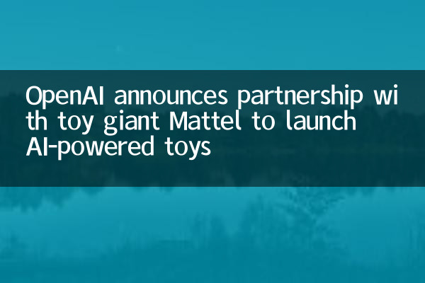 OpenAI announces partnership with toy giant Mattel to launch AI-powered toys