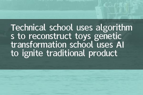 Technical school uses algorithms to reconstruct toys genetic transformation school uses AI to ignite traditional production capacity