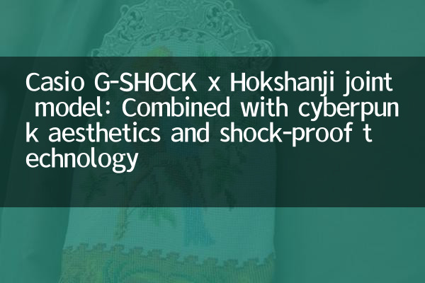 Casio G-SHOCK x Hokshanji joint model: Combined with cyberpunk aesthetics and shock-proof technology