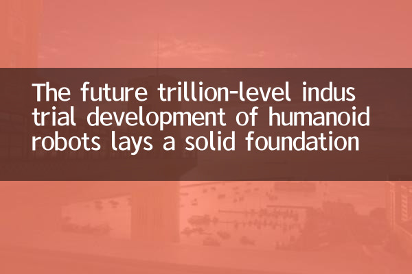 The future trillion-level industrial development of humanoid robots lays a solid foundation