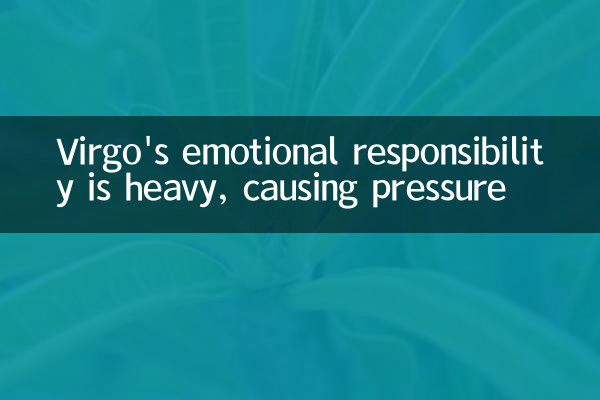 Virgos have a heavy sense of responsibility and cause stress