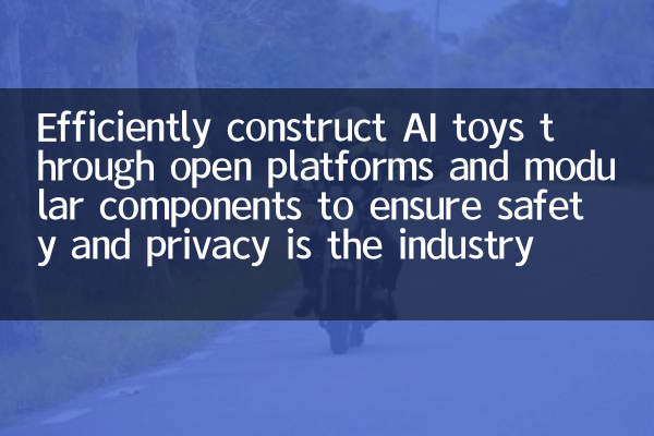 Efficiently construct AI toys through open platforms and modular components to ensure safety and privacy is the industry direction.