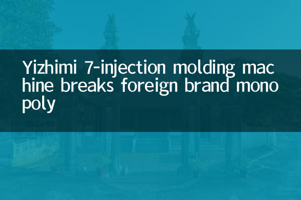 Yizhimi 7-injection molding machine breaks foreign brand monopoly